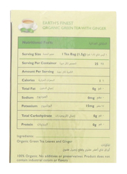 Earth's Finest Organic Ginger Green Tea, 37.5g