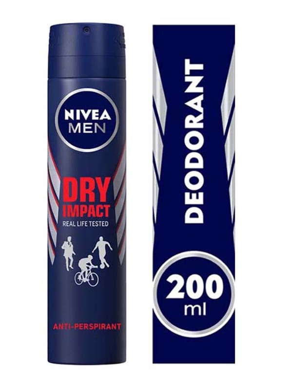 Nivea Dry Impact Antiperspirant Spray, 200ml 