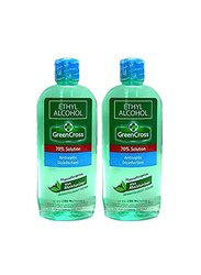Green Cross Ethyl Alcohol Antiseptic-Disinfectant with Moisturizer, 2 Pieces x 250ml