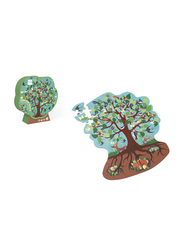 Scratch Europe 59-Piece Set Bird Tree Contour Puzzle