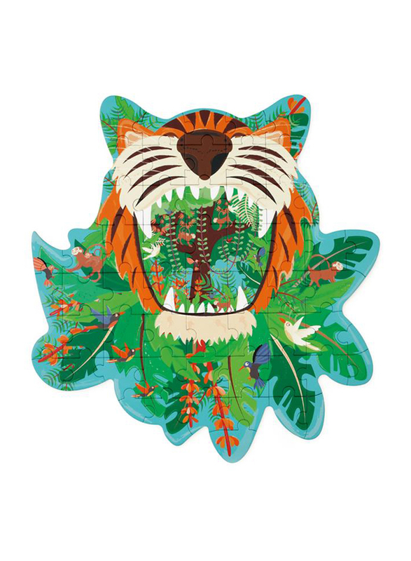 Scratch Europe 58-Piece Set Tiger Contour Puzzle