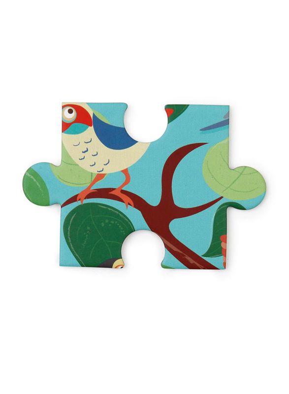 Scratch Europe 59-Piece Set Bird Tree Contour Puzzle