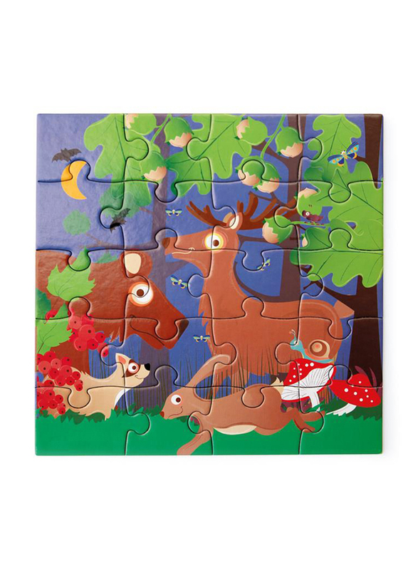 Scratch Europe 2 x 20-Piece Set Forest Life Book To Go Magnetic Puzzle
