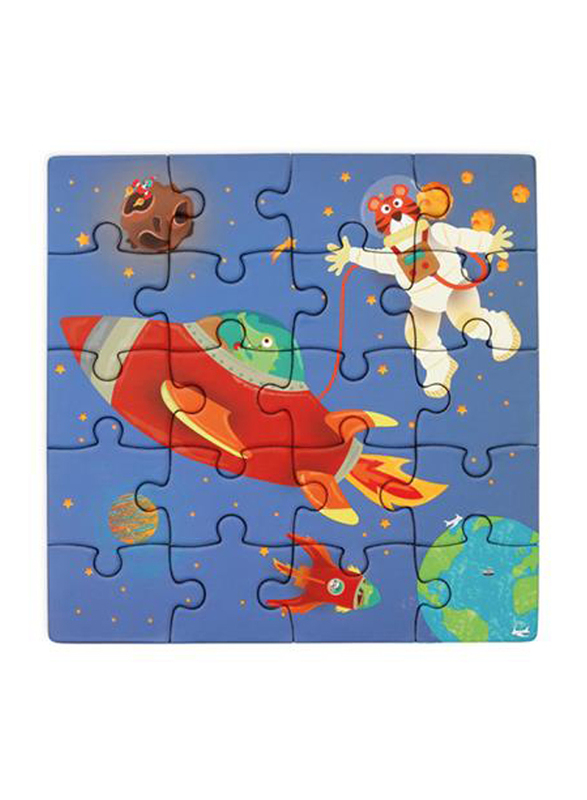 Scratch Europe 2 x 20-Piece Set Space Magnetic Book To Go Puzzle