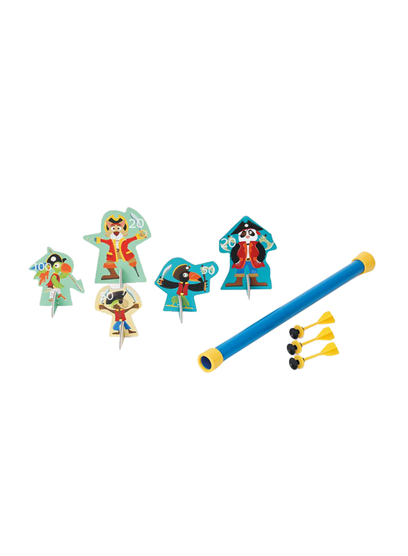 Scratch Europe Blowdart Pirates Dart Set, 9 Piece, Ages 5+