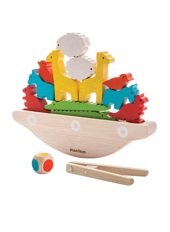 

Plan Toys Balancing Boat, 15 Pieces, Ages 3+, Multicolour