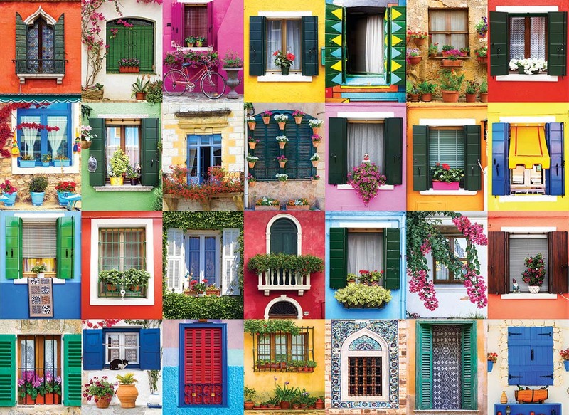 EuroGraphics 1000-Piece Set Mediterranean Window Puzzle