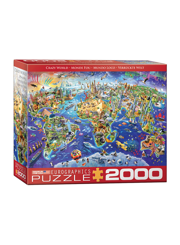 EuroGraphics 2000-Piece Set Crazy World Puzzle