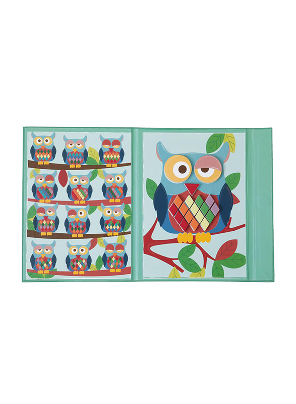 Scratch Europe Owl Magnetic Colours & Shapes Board Game, Age 4+