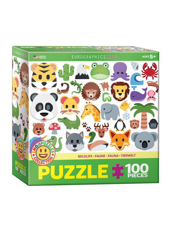 

Eurographics 100-Piece Set Emojipuzzle-Wild Animals Puzzle