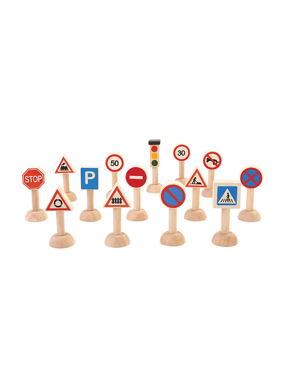 

Plan Toys Plantoys Traffic Signs & Lights Set, Ages 3+