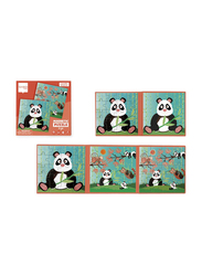 Scratch Europe 2 x 20-Piece Set Panda Book To Go Magnetic Puzzle