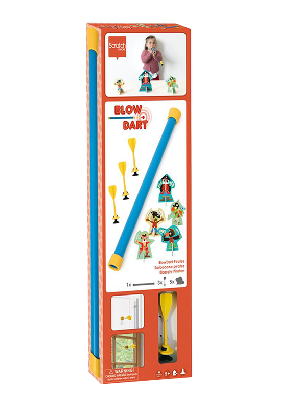 Scratch Europe Blowdart Pirates Dart Set, 9 Piece, Ages 5+