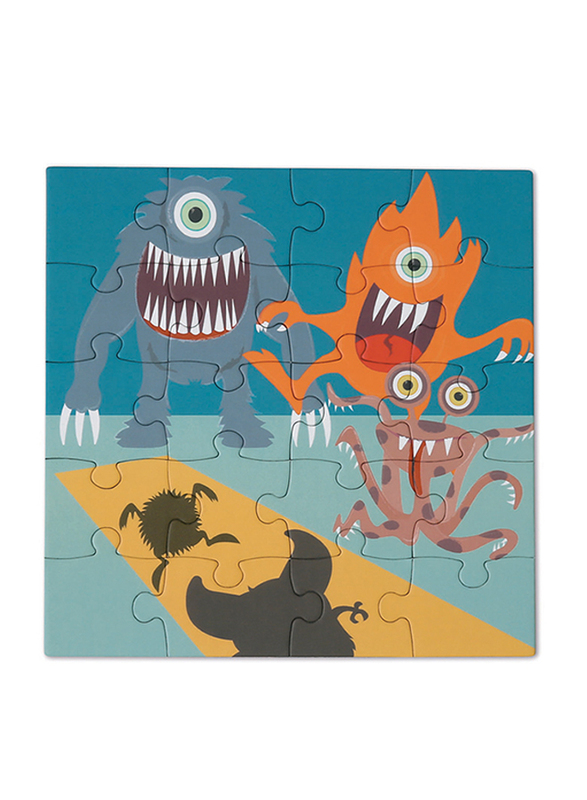 Scratch Europe 2 x 20-Piece Monster Magnetic Puzzle Book to Go Set, Age 3+