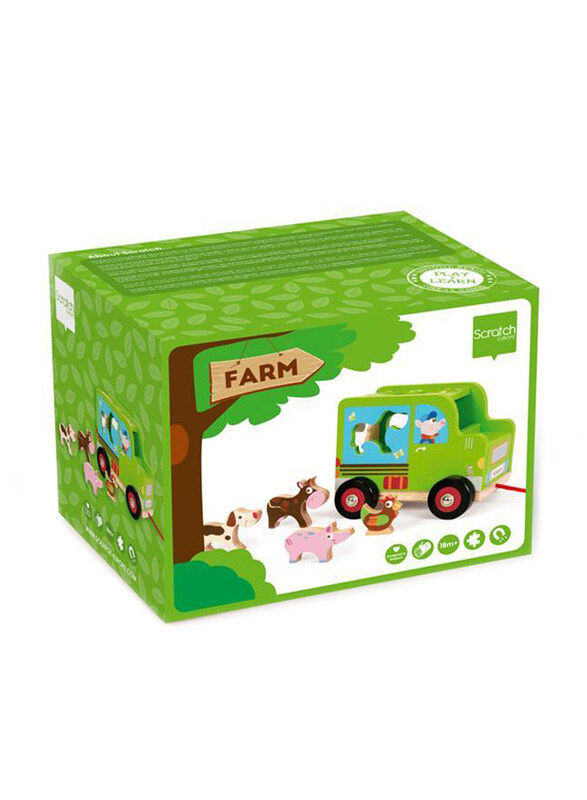 

Scratch Europe Farm Sorting Truck, Ages 1+, Multicolour