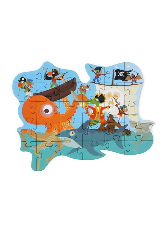 Scratch Europe 29-Piece Set Pirates Contour Puzzle