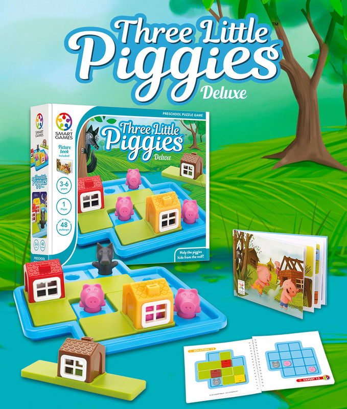 Smartgames 3 Little Piggies Deluxe Board Game