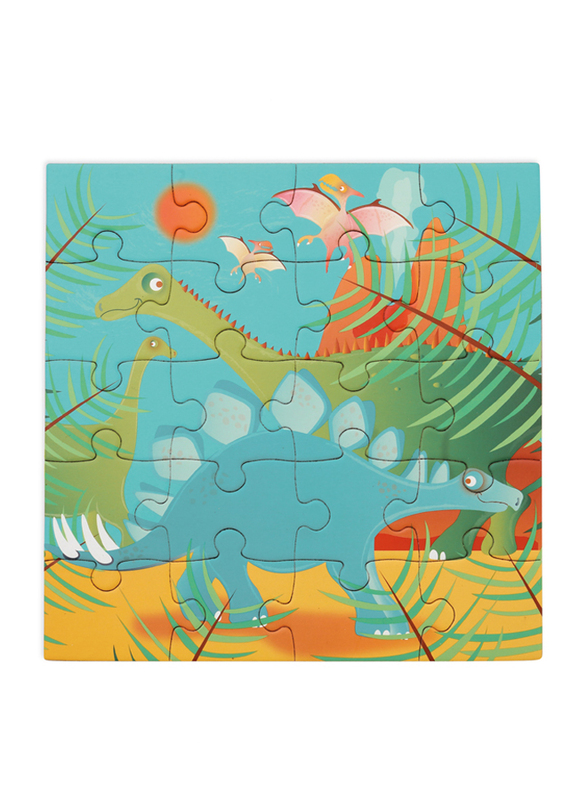 Scratch Europe 2 x 20-Piece Set Dinosaurs Magnetic Book To Go Puzzle