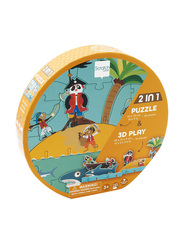 Scratch Europe 36-Piece 3D Pirate Puzzle Set, Age 3+