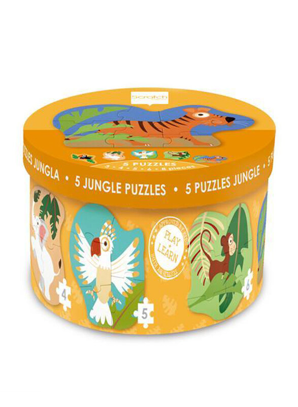 

Scratch Europe 5-Piece Set Jungle Starter Puzzle