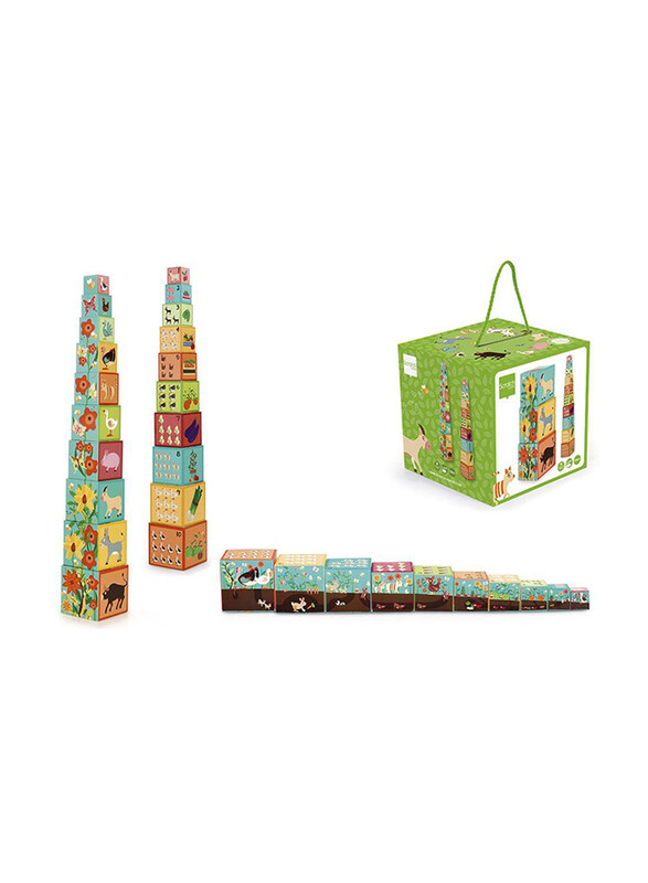 

Scratch Europe Farm Jumbo Stacking Tower, 10 Pieces, Ages 1+, Multicolour