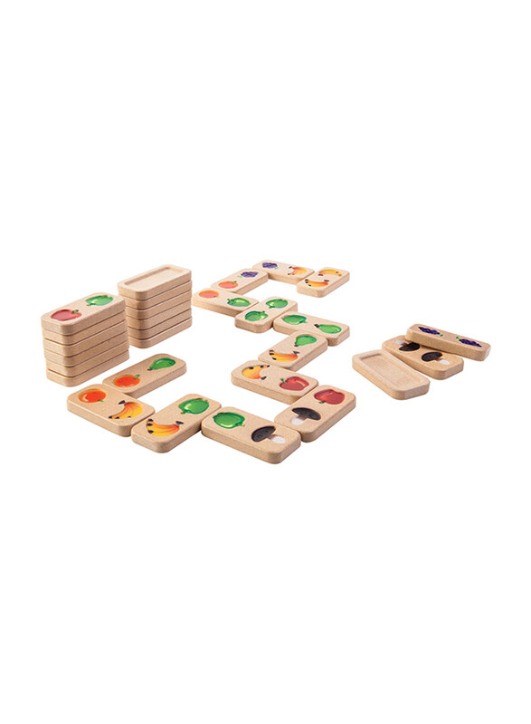 

Plan Toys Plantoys Fruit & Veggie Gradient Domino Blocks, 24 Pieces, Ages 2+