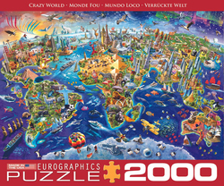 EuroGraphics 2000-Piece Set Crazy World Puzzle