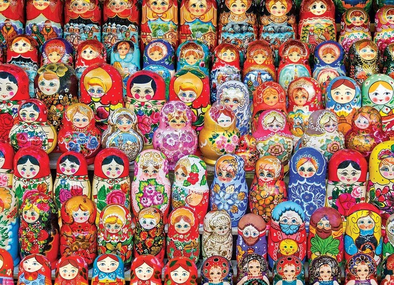 EuroGraphics 1000-Piece Set Russian Matryoshka Dolls Puzzle