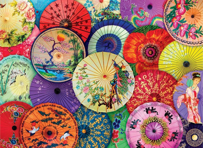 EuroGraphics 1000-Piece Set Asian Oil-Paper Umbrellas Puzzle