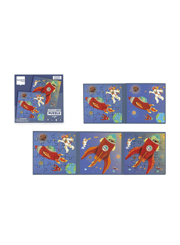 

Scratch Europe 2 x 20-Piece Set Space Magnetic Book To Go Puzzle