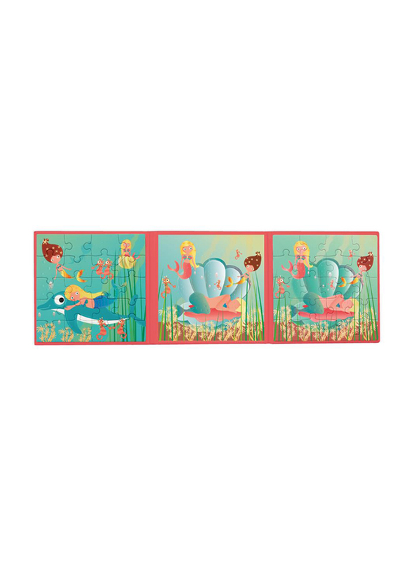 Scratch Europe 2 x 20-Piece Set Mermaids Magnetic Book To Go Puzzle