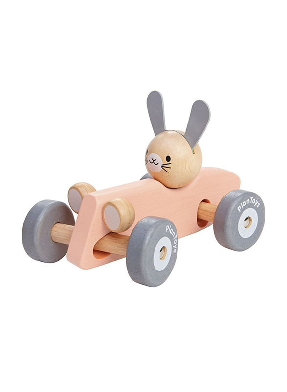 Plan Toys Bunny Racing Car, Ages 1+, Multicolour