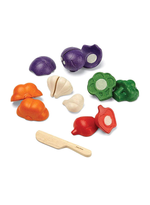 Plantoys 5 Colors Veggie Set, 6 Pieces, Ages 18+ Months