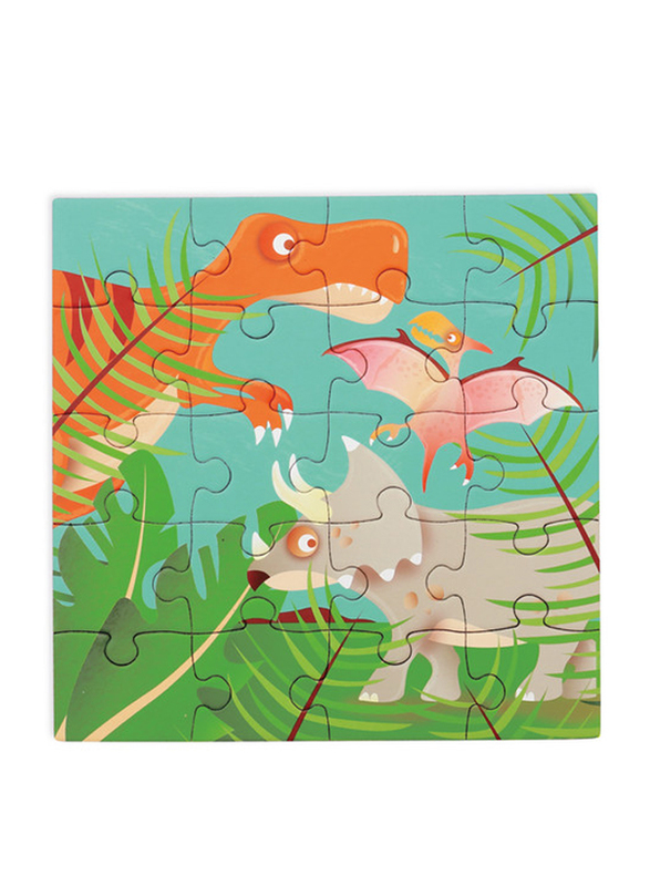 Scratch Europe 2 x 20-Piece Set Dinosaurs Magnetic Book To Go Puzzle