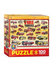 EuroGraphics 100-Piece Set Fire Trucks Puzzle