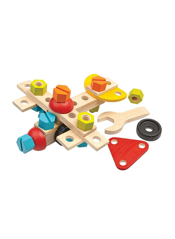 

Plan Toys Plantoys Construction Building Set, 40 Pieces, Ages 3+