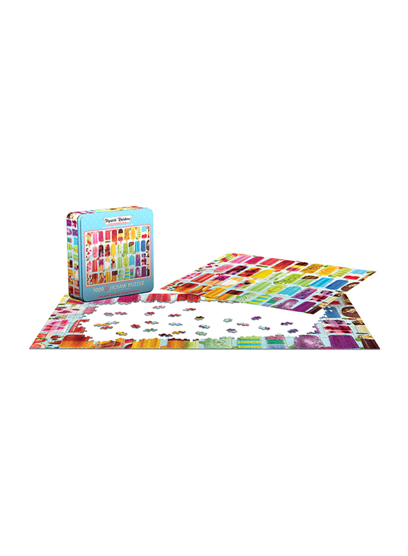 Eurographics 1000-Piece Set In A Collectible Tin Popsicle Rainbow Puzzle