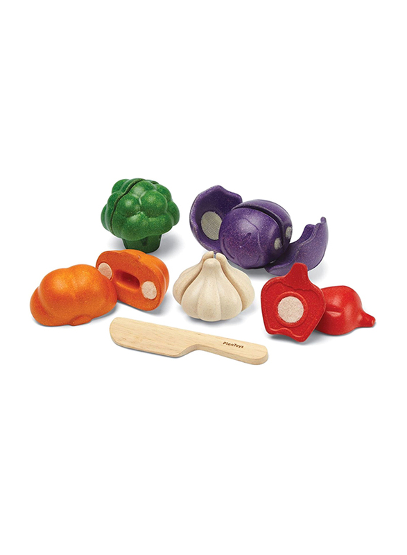 Plantoys 5 Colors Veggie Set, 6 Pieces, Ages 18+ Months