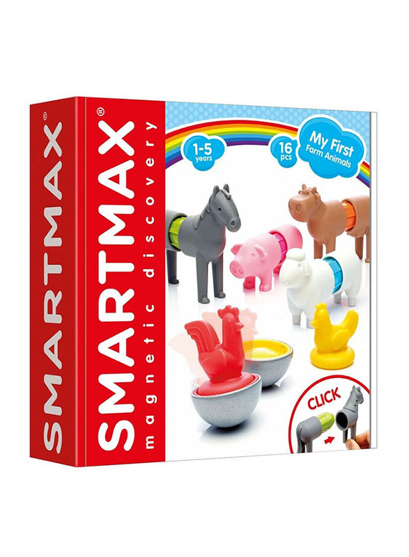 Smartmax My First Farm Animals Set, 16 Pieces, Ages 1+