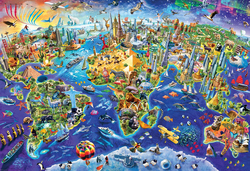 EuroGraphics 2000-Piece Set Crazy World Puzzle