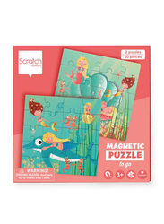 Scratch Europe 2 x 20-Piece Set Mermaids Magnetic Book To Go Puzzle