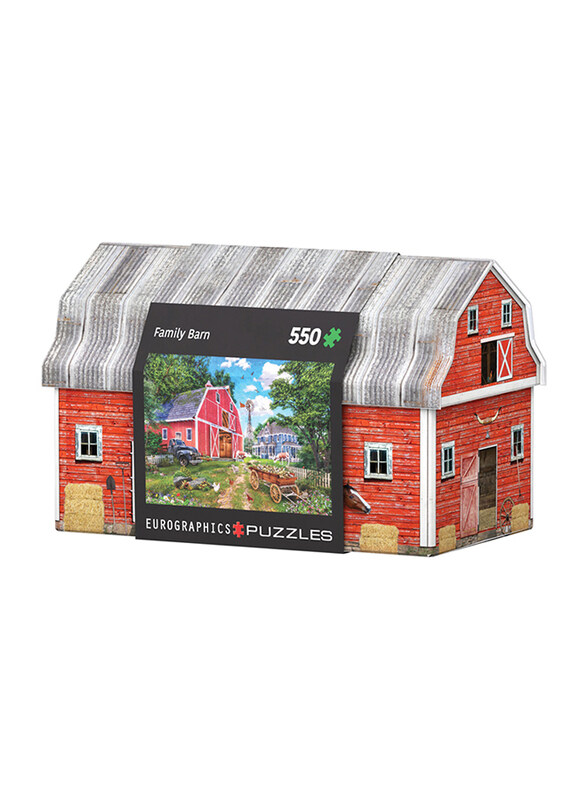 

Eurographics 550-Piece Set In A Collectible Tin Family Farm Puzzle