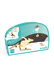 Scratch Europe 60-Piece Set Whale Contour Puzzle