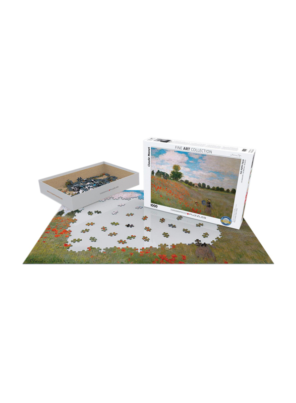 EuroGraphics 1000-Piece Set The Poppy Field By Claude Monet Puzzle