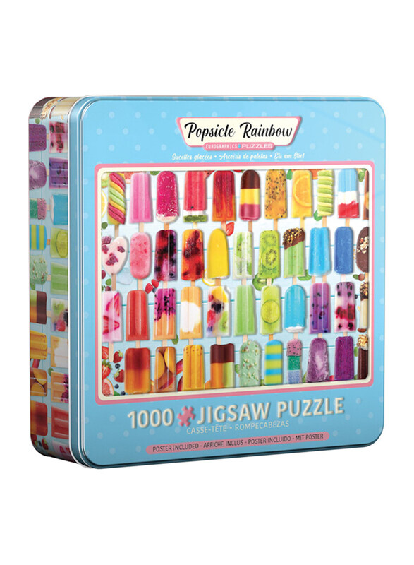 

Eurographics 1000-Piece Set In A Collectible Tin Popsicle Rainbow Puzzle