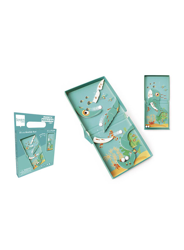 

Scratch Europe 9-Piece Set 2-in-1 Whale Run Magnetic Puzzle