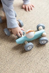 Plan Toys Chicken Racing Car, Ages 1+, Multicolour