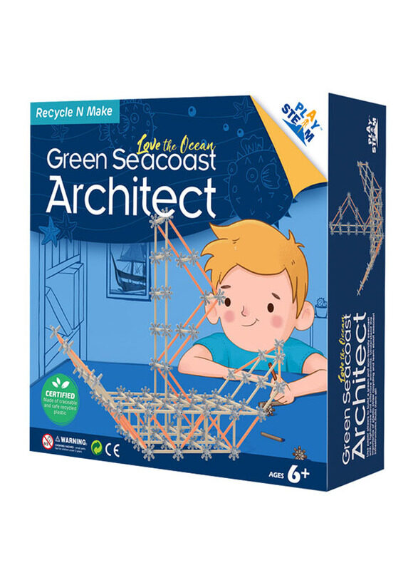 

PlaySteam Play Steam Green Seacost Architect Set, Ages 6+