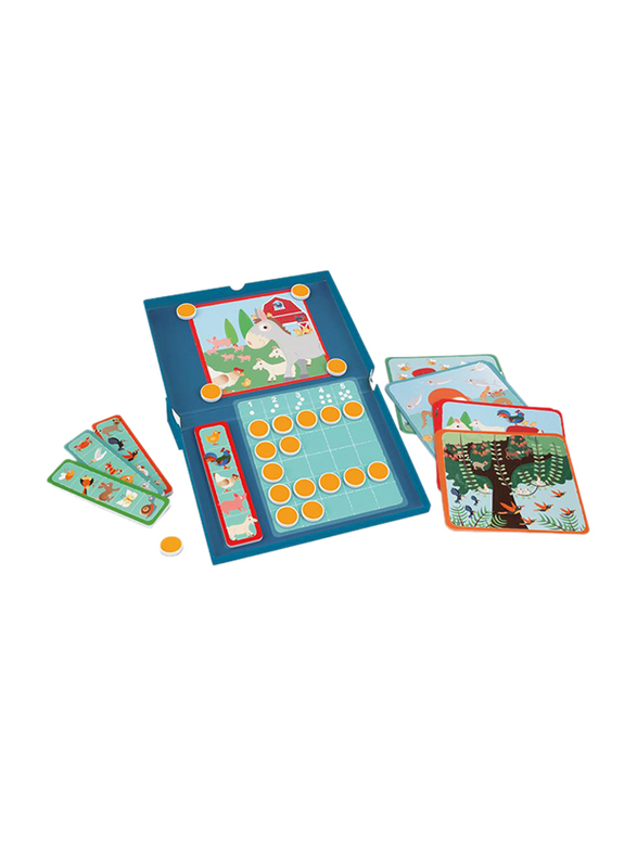 Scratch Europe Magnetic Animal Counting with 20 Challenges and 4 Themes Board Game, Age 4+