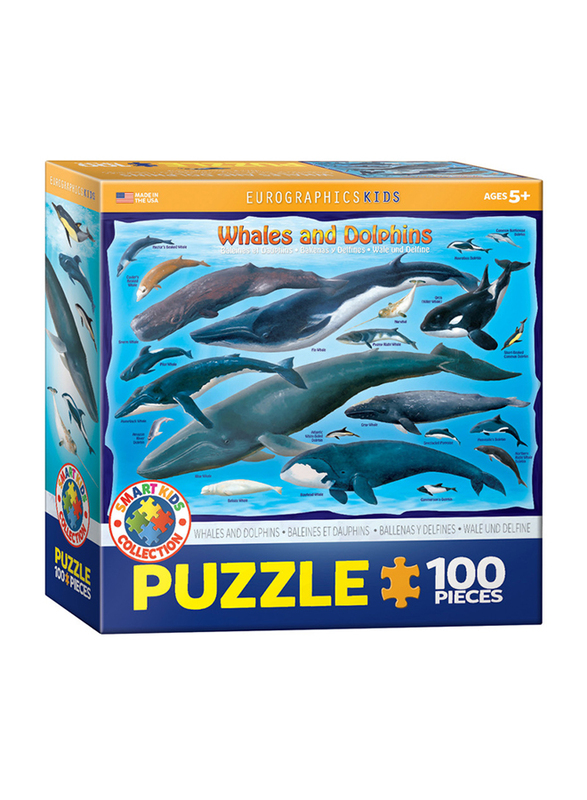 EuroGraphics 100-Piece Set Whales & Dolphins Puzzle